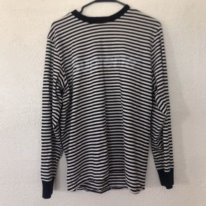Black and white striped supreme shirt Clearance